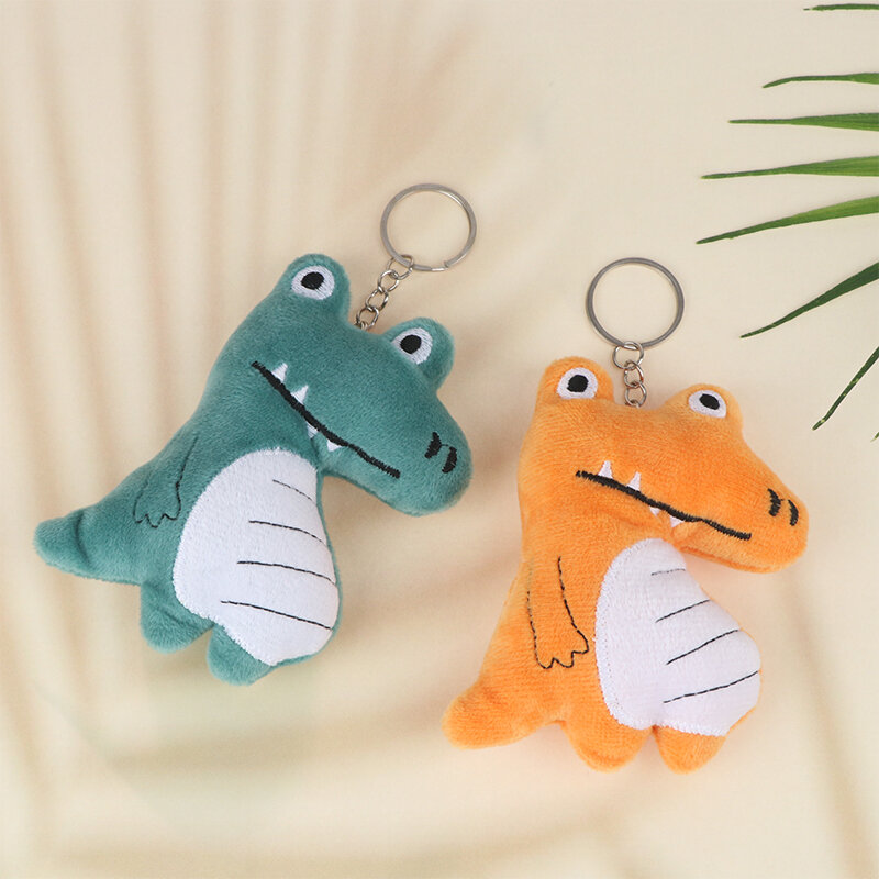 10CM New Cute Crocodile Plush Doll Pendant Keychain Bag Charm Doll Crianças Cartoon Small Gift Plush Toys