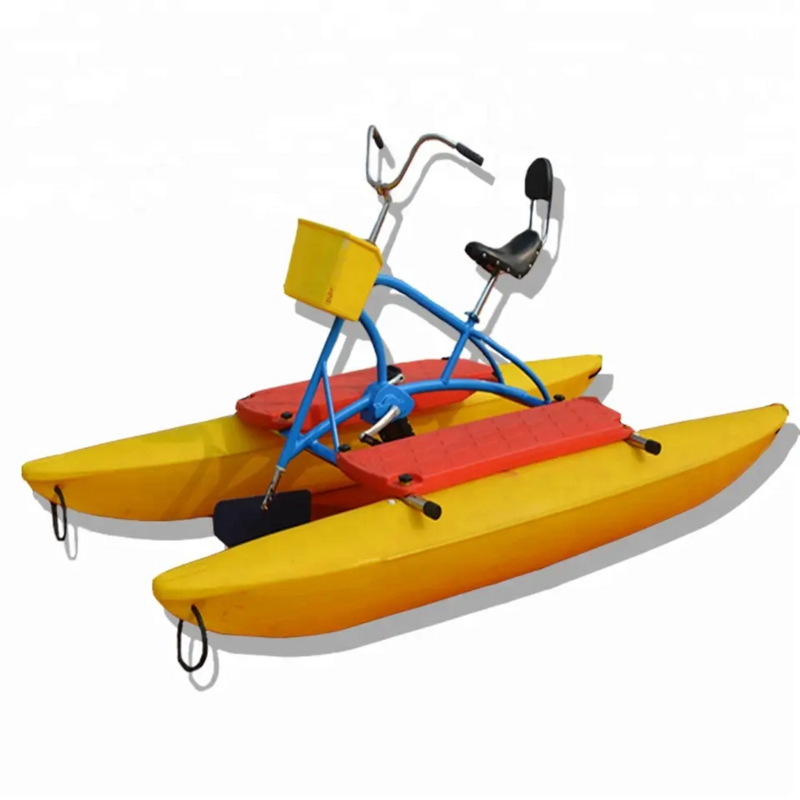 Pedal air sepeda perahu mengambang, sepeda air untuk air garam laut