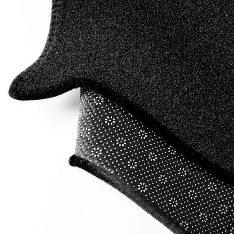 LHD Prada-Couverture de tableau de bord en polyester noir, protecteur antidérapant, pour Mitsubishi Pajero NS Marin2006-2018 2019 2020 2021