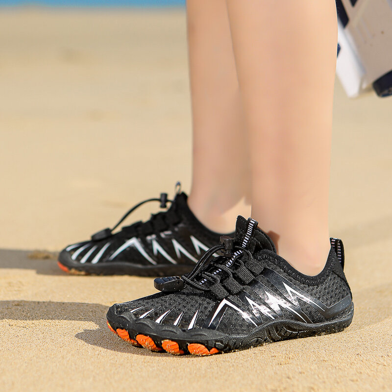 Respirável Non-Slip Wading Calçados Esportivos, Amantes Sapatos De Natação, Moda ao ar livre, Sapatos Aqua de tamanho grande