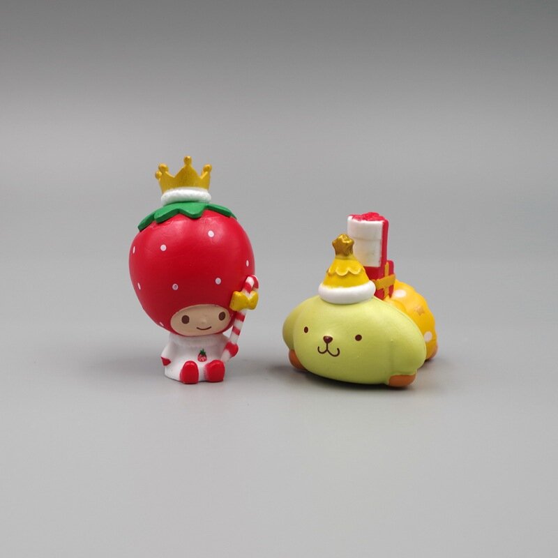 크리스마스 한정판 멜로디 푸딩 강아지 인형, 만화 애니메이션 산리오 피규어 인형, DIY 구멍 신발 패치 재료 장식 장난감