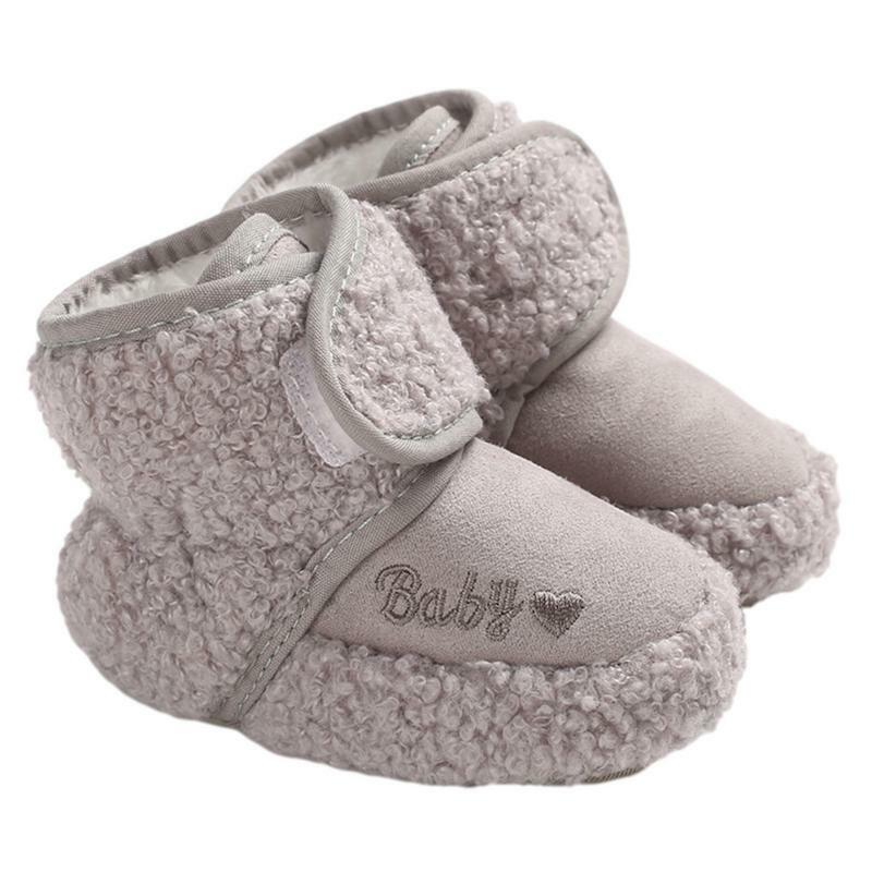 Winter Infant Shoes Durable Infant Winter Warm Fleece Cozy Shoes Comfortable And Warm Thickened Design Unisex Newborn Cotton