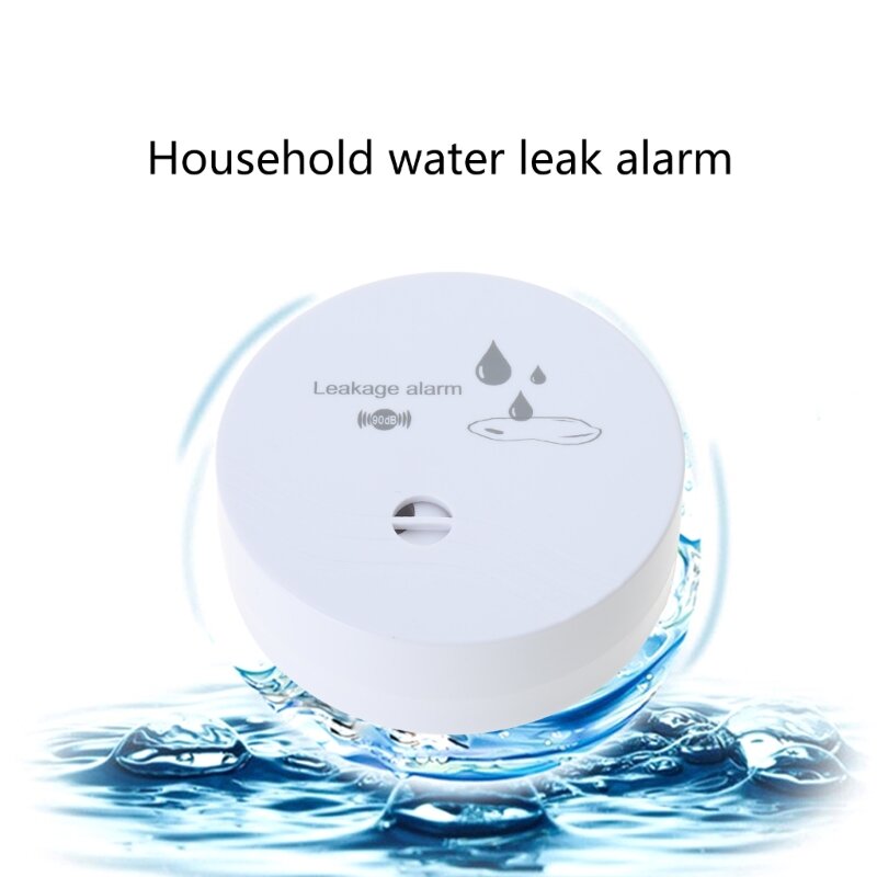 Water Alarm Battery Powered Water Water Detectors Leakage Alarm Durable for Kitchen Bathroom & Water Dispenser Dropship
