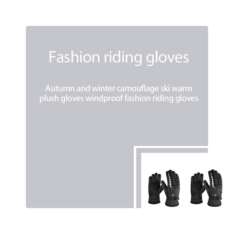 Sarung tangan hangat, 2 buah sarung tangan hangat sederhana, sarung tangan skateboard musim dingin, sarung tangan luar ruangan
