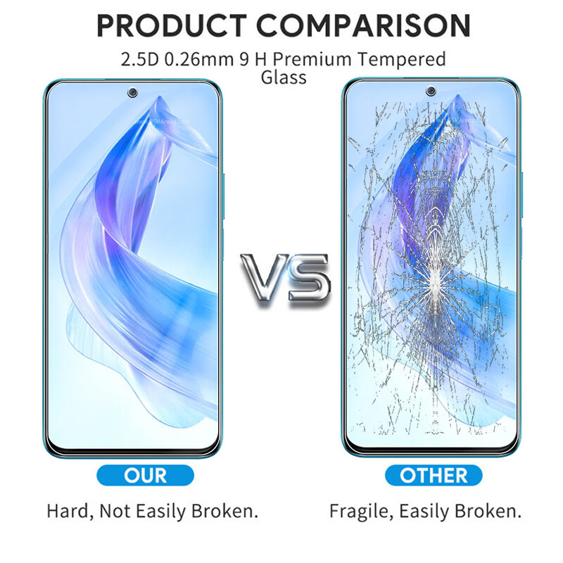 6in1 Tempered Glass For Honor 90 Lite  Screen Protectors For Honar 90Lite Honor90Lite 5G Camera Lens Protective Glass Film 6.7In