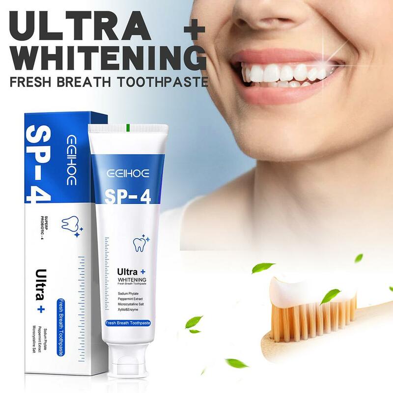Probiotic Toothpaste Brightening Whitening Reduce Yellow Tooth Stain Tartar Fresh Breath Effectively Remove Dental Whitening