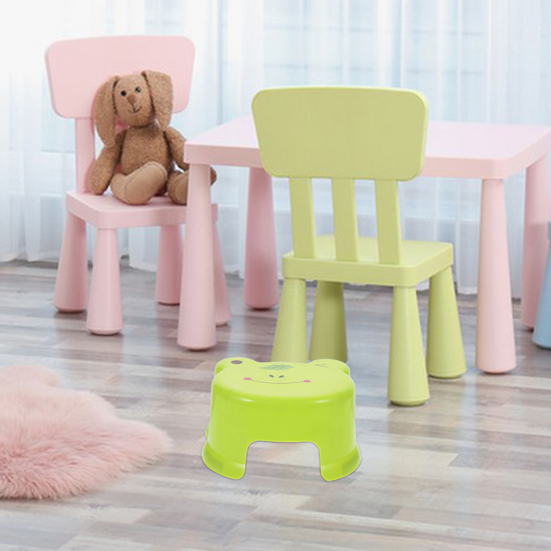 Cartoon Plastic Stool Mini for Girls Kids Step Foot Outdoor Chair Nursing Short Stools Sit Child