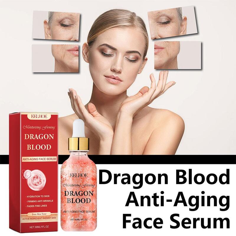 Dragon Blood Essence Soro para Clareamento da Pele, Anti Aging, Wrinkle Remove, Placenta Rejuvenescimento, Face Firming, Cosméticos, 30ml
