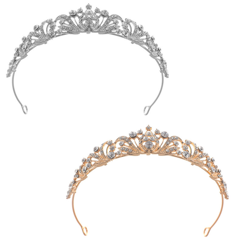 Adulto elegante principessa corona copricapo scintillante strass accessori per lo Styling dei capelli per la festa di compleanno 18 cerimonia per adulti