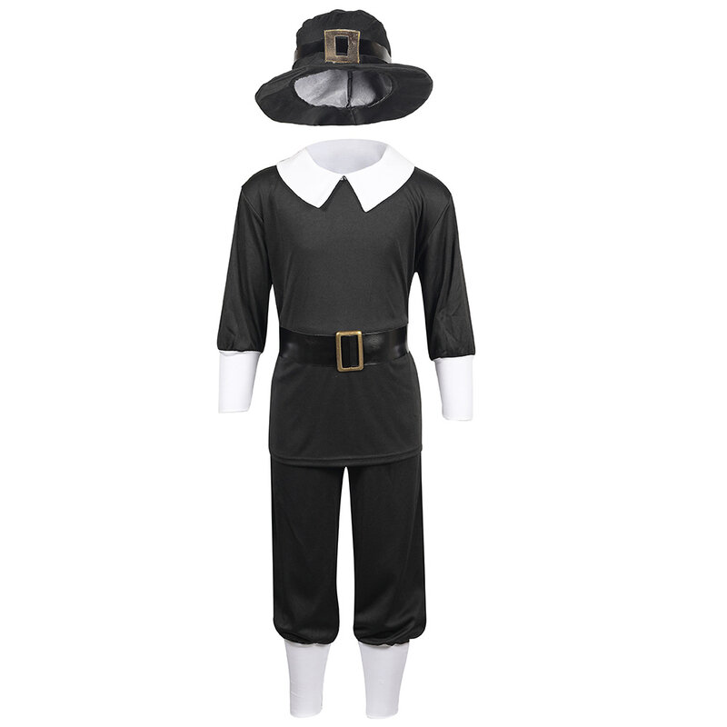 Disfraz de niño Pilgrim, disfraz de Halloween para niños, 2023