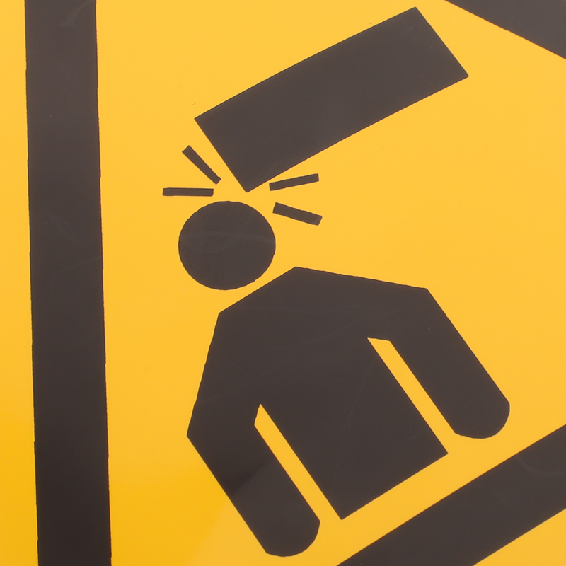 Beware of The Meeting Sign Stickers, Watch Your Head, Caution Signs, calcomanía autoadhesiva, seguridad, Pvc