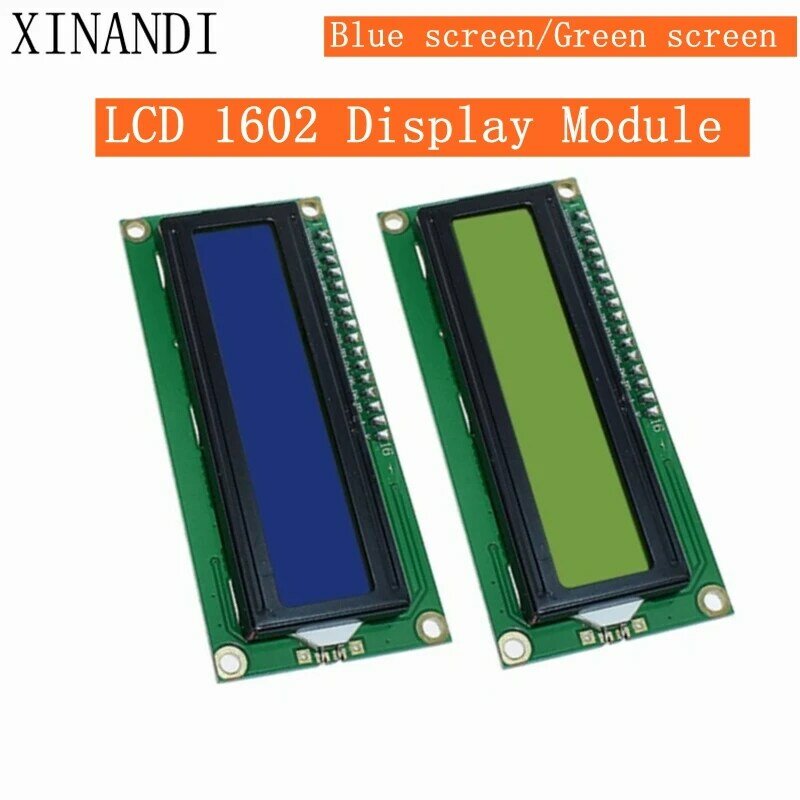 아두이노용 직렬 인터페이스 어댑터 모듈, LCD1602 + I2C 1602 16x2 1602A 블루 그린 스크린 HD44780 문자 LCD /w IIC/I2C
