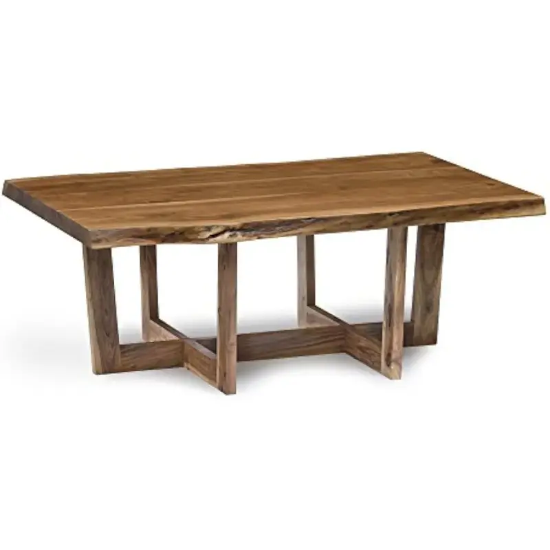 Tavolino da caffè, tavolini grandi in legno naturale, 32 in X 48 in X 18 pollici, tavolino da caffè