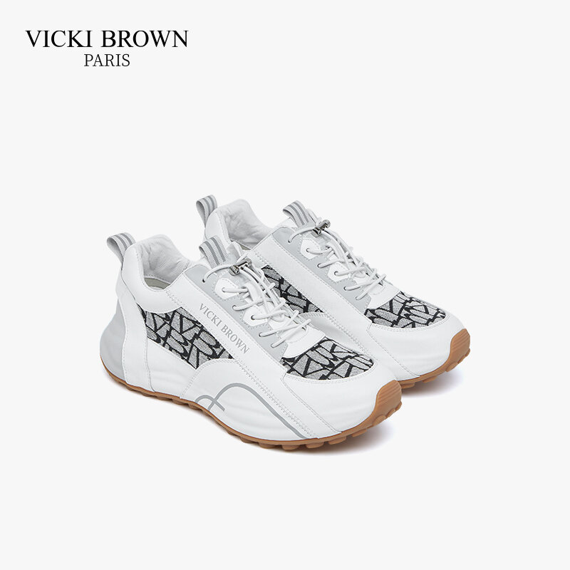 2024 новый дизайн, высококачественный модный бренд VICKI, коричневая спортивная обувь на подошве и беговые кроссовки