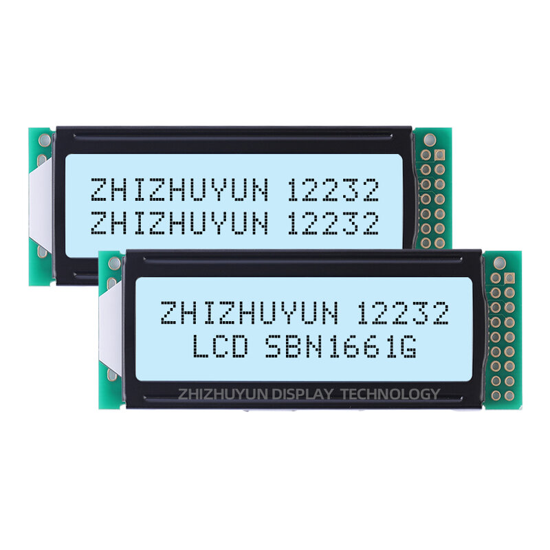Tela LCD com letras pretas, azul gelo, filme cinza, módulo 12232, 122x32, fornecimento estável de mercadorias, Lcd12232C-2