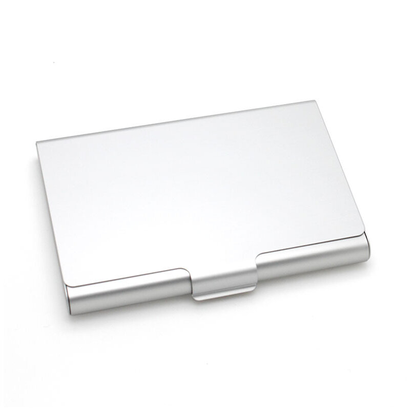 Grubość aluminiowego pudełka pudełko kartonowe uchwyt na karty etui na karty kredytowe etui na wizytówki kreatywny solidny metalowy portfel karta kolorów