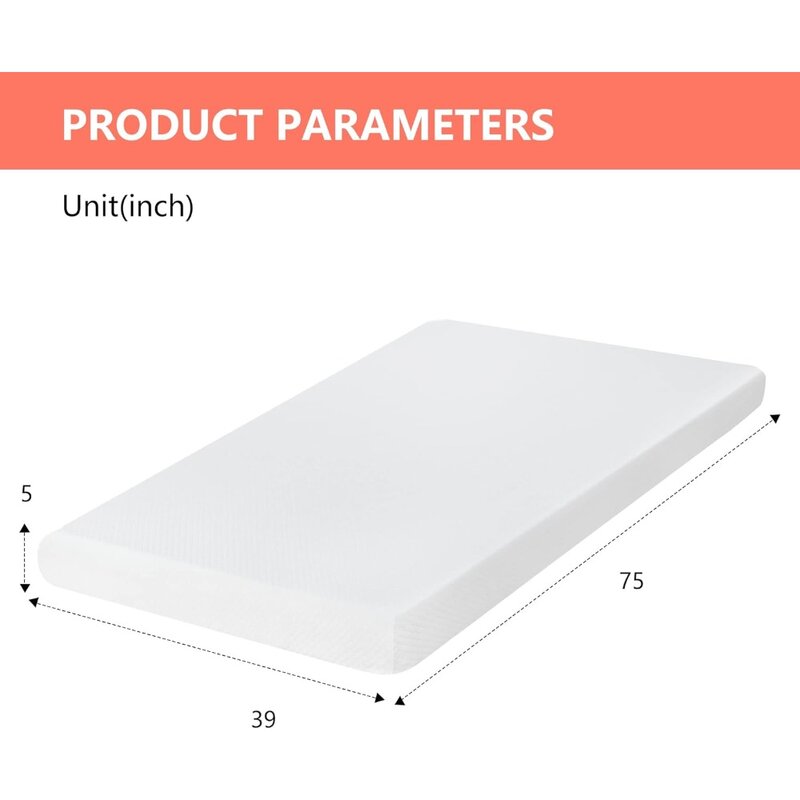 5 Zoll Gel Memory Foam Matratze mittel feste Matratze für Drucken tlastung und kühlere Schlaf matratze