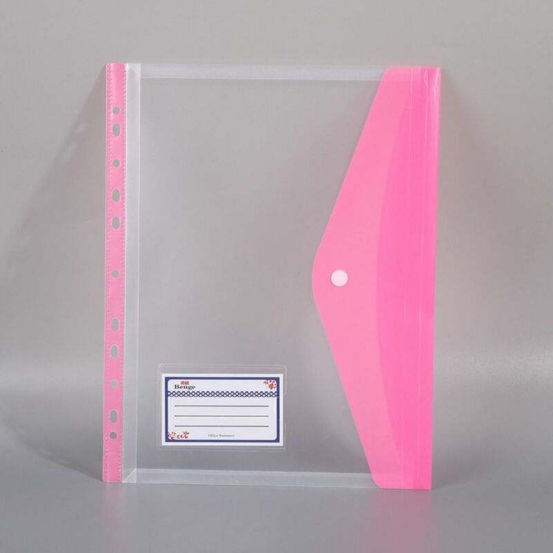 Colorido Organizador Transparente Documento, pastas de arquivo Carteiras, Organizador Documento, sacos Envelope, A4, 6pcs