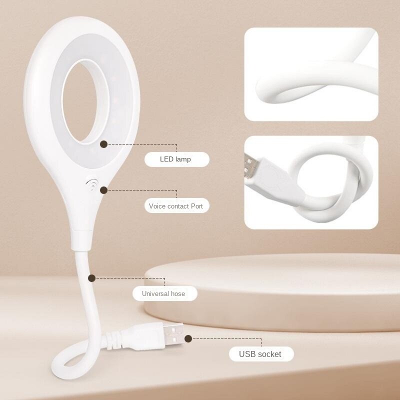 USB Plug-in Schlafzimmer Nachttisch schlafen intelligente künstliche Sprach steuerung kleine Nacht lampe
