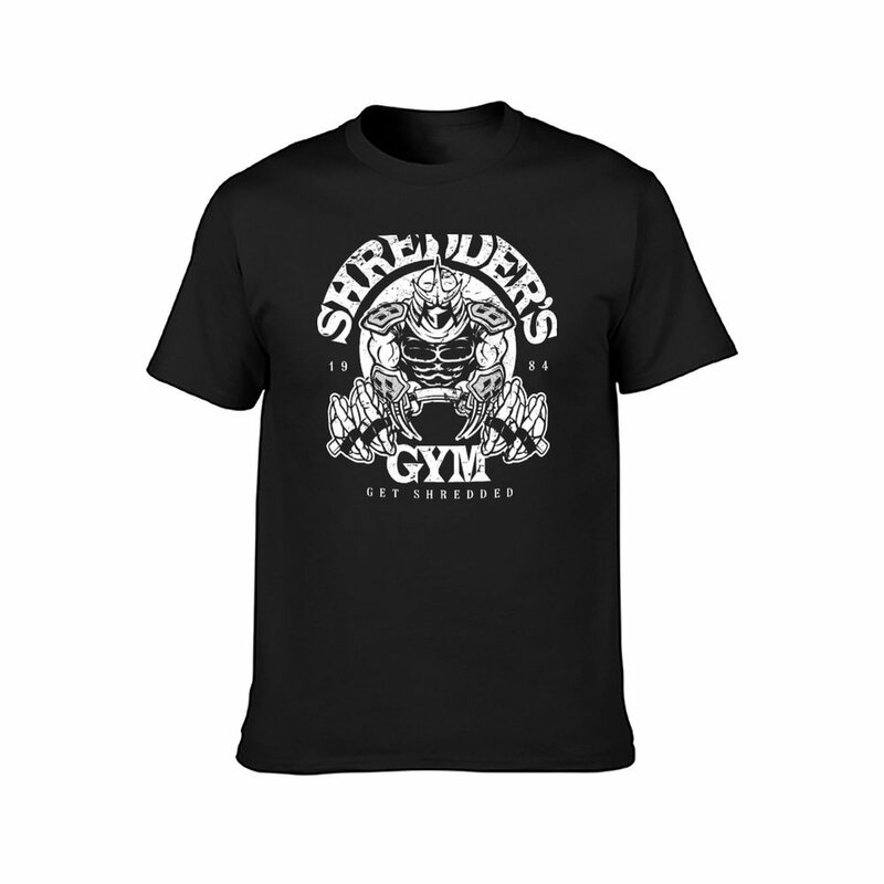 T-shirt masculina Shredder's Gym, T-shirts, camisas de suor, roupas hippie, peso pesado