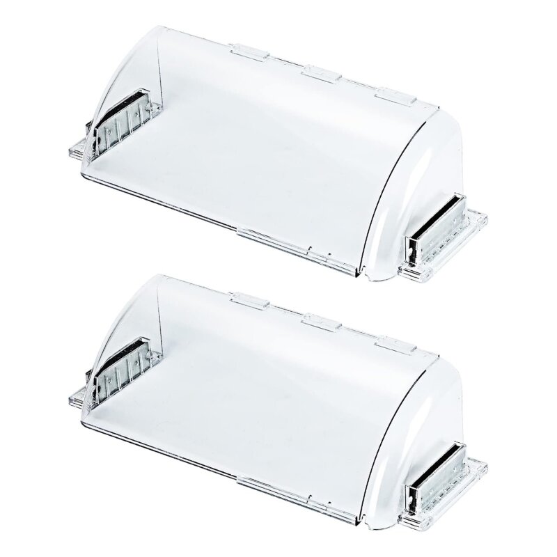 Deflettore trasparente per bocchetta dell'aria regolabile, 2 pezzi, per registri a soffitto, pavimento, Dropship