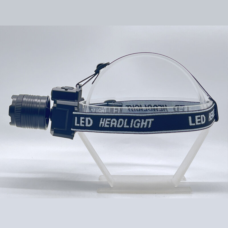 LED 충전식 헤드램프 헤드밴드, 3 가지 색상 (파란색, 노란색, 검정색), 헤드 램프에 적합