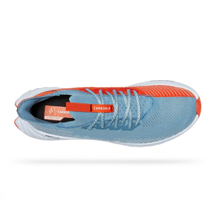 SALUDAS sepatu olahraga karbon X3, sneaker latihan maraton luar ruangan pria dan wanita, sepatu lari jejak bantalan pelat karbon