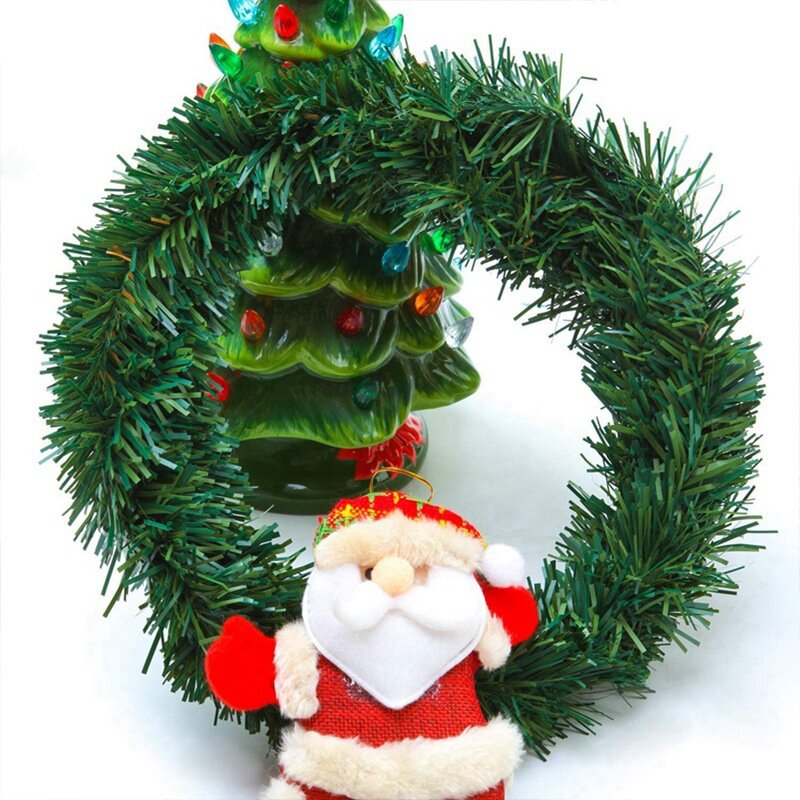 Guirnalda navideña de ratán Artificial, planta de simulación de cifrado de 5,5 M, Flor de Pino, decoración artesanal para el hogar y Año Nuevo