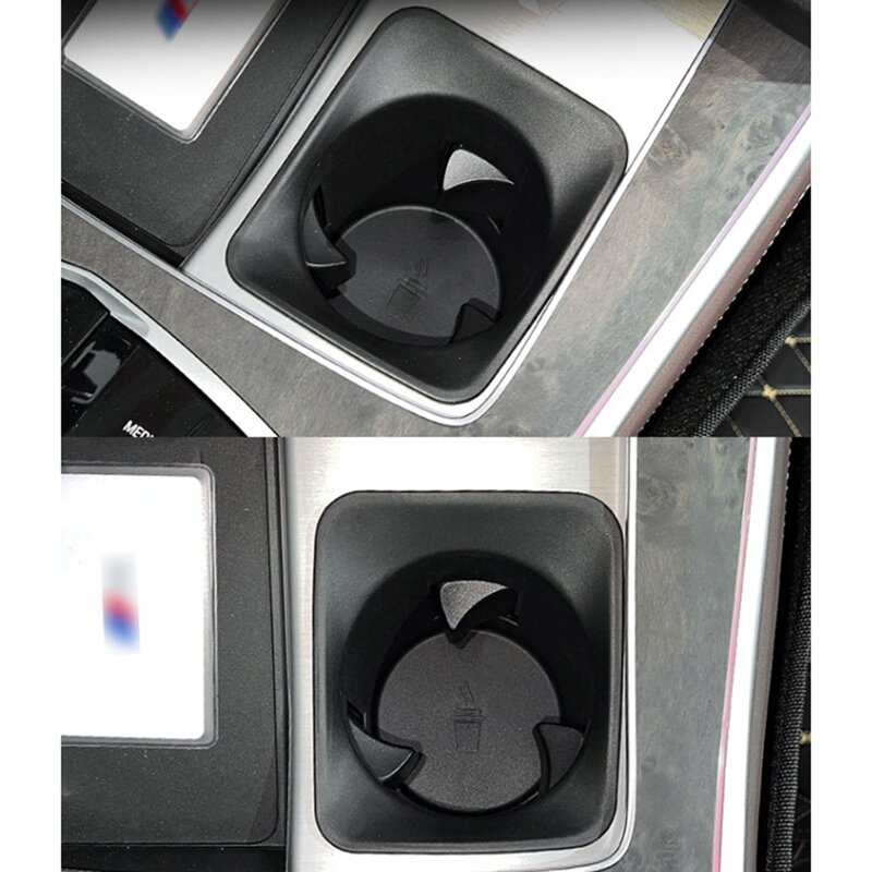 Scatola portaoggetti per portabicchieri per auto supporto per bevande fisso con Pad antiscivolo per parti di automobili BMW X5 2022