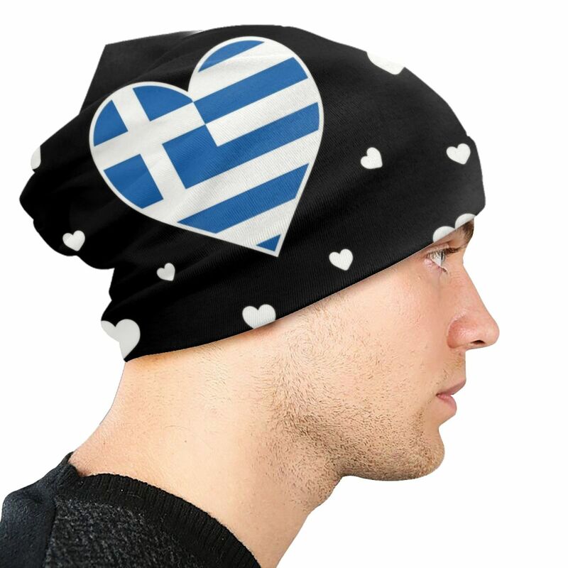 Unisex malha Bonnet chapéus, Skullies, gorros Caps, projetos do coração, grego, amor, quente, Streetwear, adulto, homens, mulheres, inverno