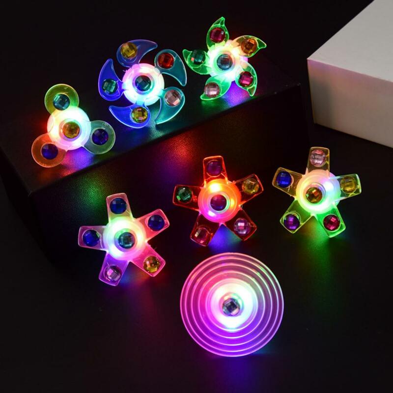 Wholesale & Dropshipping ！Spinning Top Luminous Adjustable Portable Ring Wrist Band Fidget Spinner Toy Bracelet For Children