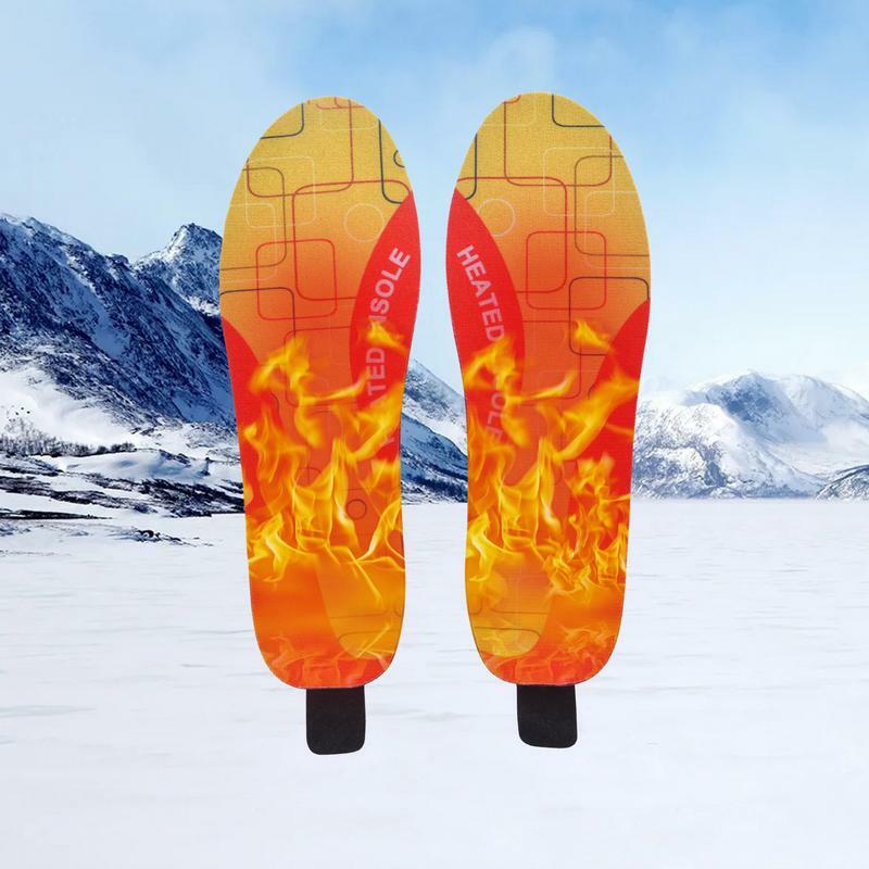 Heated Insole ไร้สายปรับอุณหภูมิทำความร้อนไฟฟ้าพื้นรองเท้าสำหรับกลางแจ้งฤดูหนาว