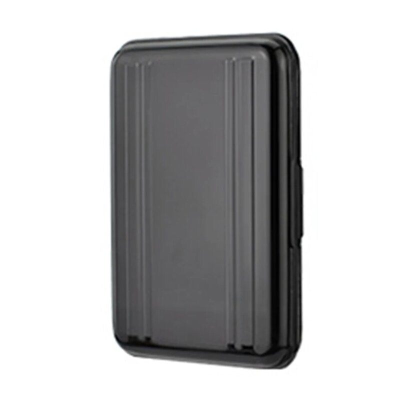 Caja de almacenamiento antigolpes, Organizador con 8 ranuras, soporte de aluminio para tarjeta de memoria, portátil, resistente al agua