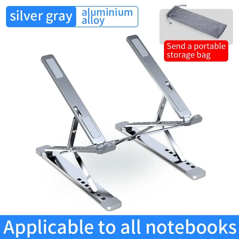 CMASO-Suporte de alumínio ajustável Laptop, Macbook Tablet Stand, Notebook Stand, Cooling Pad, Dobrável Laptop Holder, Novo, N8