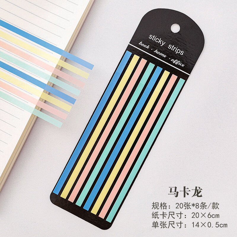 160 Sheets Fluorescent Color Stickers Transparent Index Tabs Flags Sticky Note Stationery Children Gifts School Office Supplies