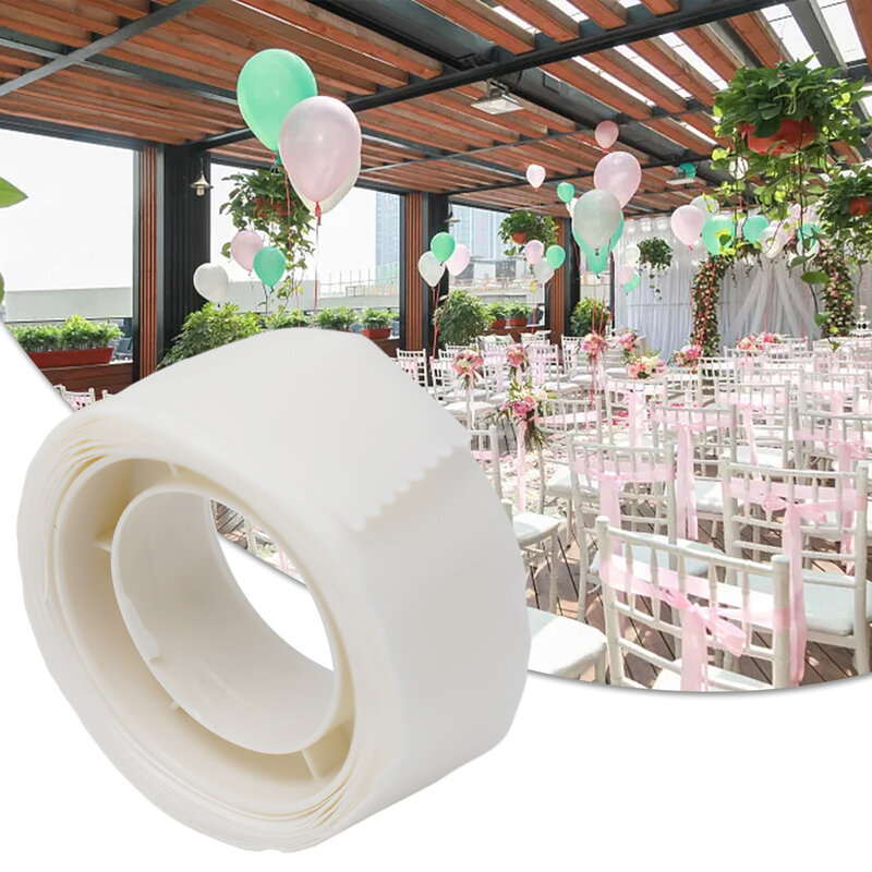 Balon 100 titik kapsul perekat balon kemasan transparan titik pengeluaran Diameter 1.2 Cm untuk dekorasi ruang pernikahan