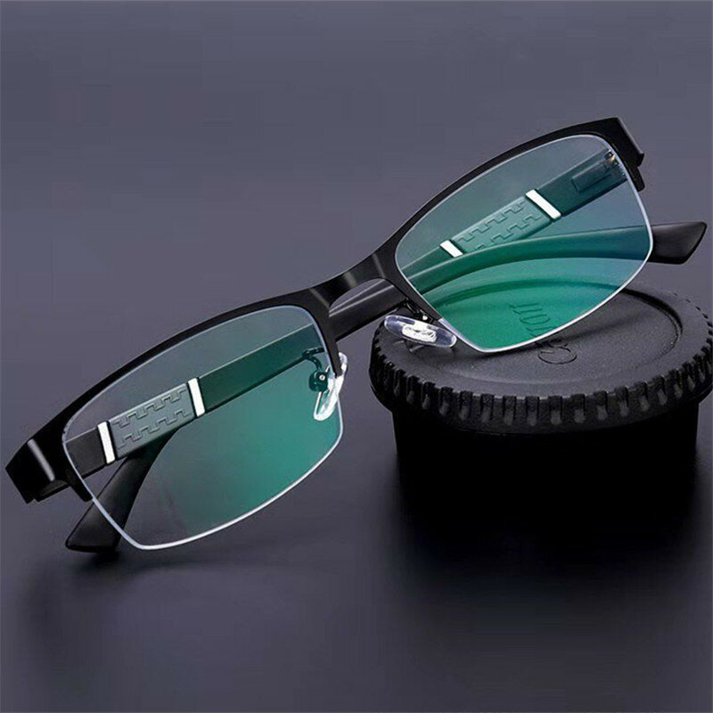 Очки для чтения мужские женские мужские высококачественные очки в полуоправе с диоптриями деловые мужские пресбиопические очки Lentes De Lectura Mujer