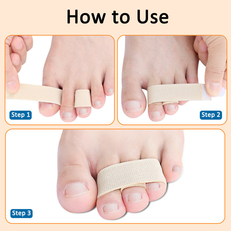Pexmen-alisador de dedos de los pies, 1/2/3/5/10 piezas, férula para corregir dedos torcidos y superpuestos, separador Protector de dedos