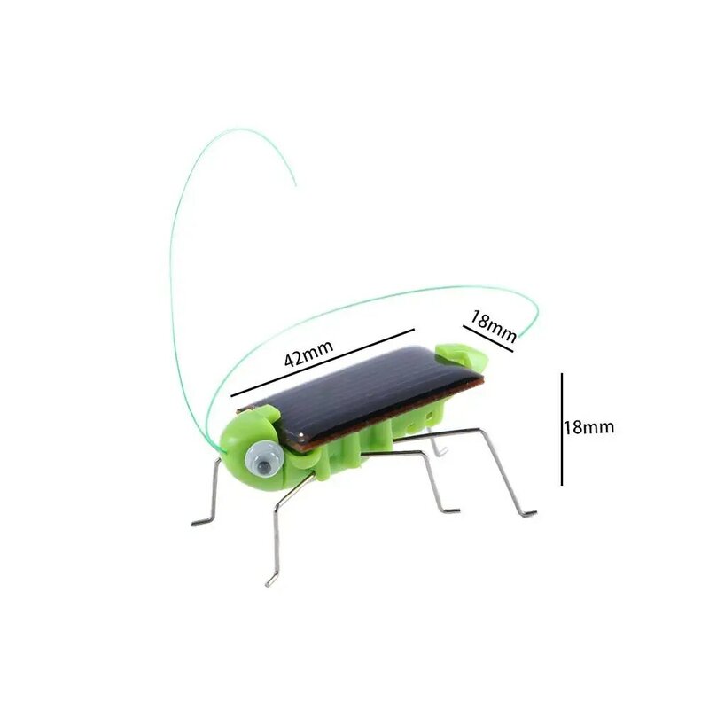 Mini jouet criquet à énergie solaire pour enfants, sauterelle à énergie solaire, insecte drôle, nouveauté