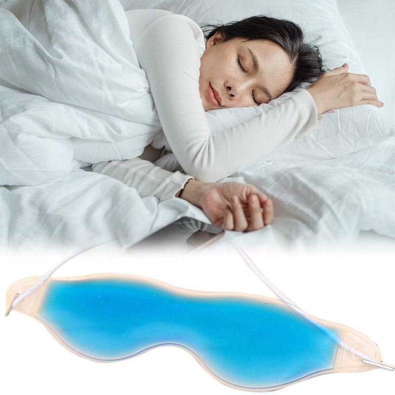 Masker es Gel Mata tidur efisiensi tinggi, menghilangkan lingkaran hitam meringankan kelelahan mata Gel Masker Mata meningkatkan okular sirkulasi mikro