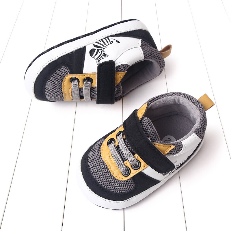 Zapatillas deportivas informales para bebé, zapatos planos de malla transpirable para caminar, para recién nacido