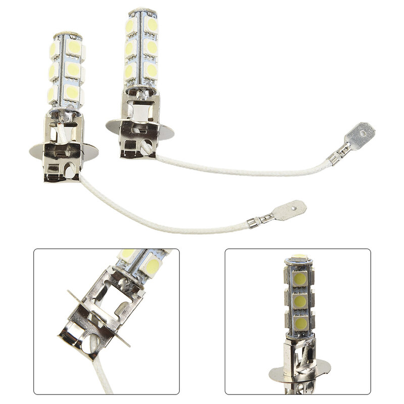 Feu antibrouillard LED H3 6V DRL, 2 pièces, lampe de conduite, remplacement d'ampoules LED, éclairage Super brillant, blanc 6500K