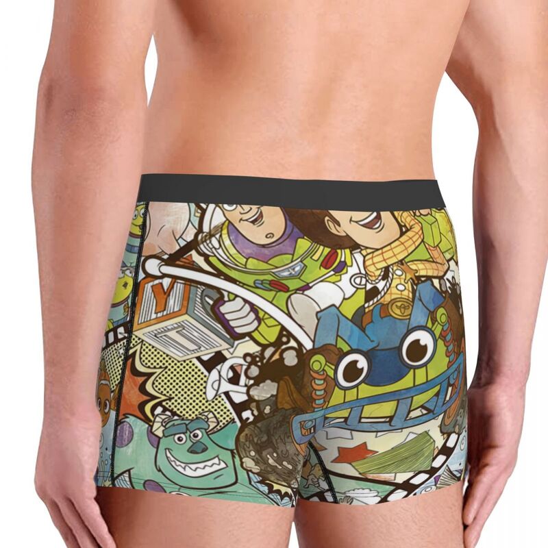 Custom Toy Story Collage Boxers Shorts Men Briefs Underwear Fashion Underpants