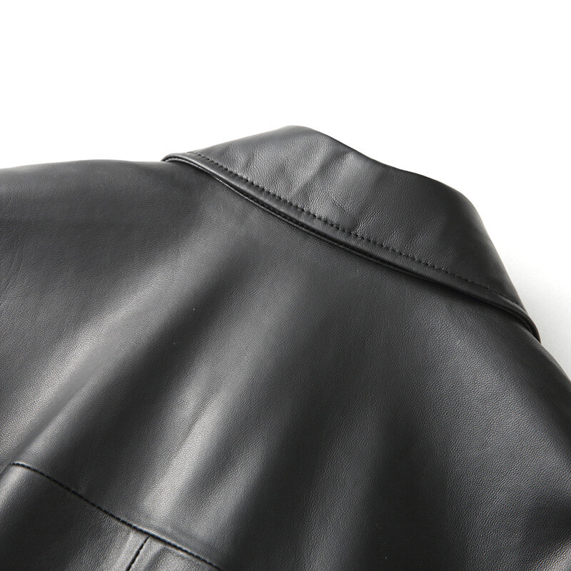 AYUNSUE vera pelle di pecora giacca donna 2023 primavera giacche in vera pelle per le donne cappotto in pelle coreana cintura Jaqueta De Couro