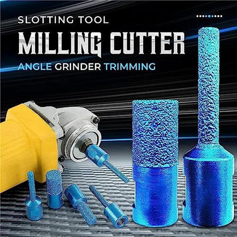 3Piece Slotting Tool Angle Grinder Carbide End Mills Set (Set) Metal Square Slot Cutter Tool