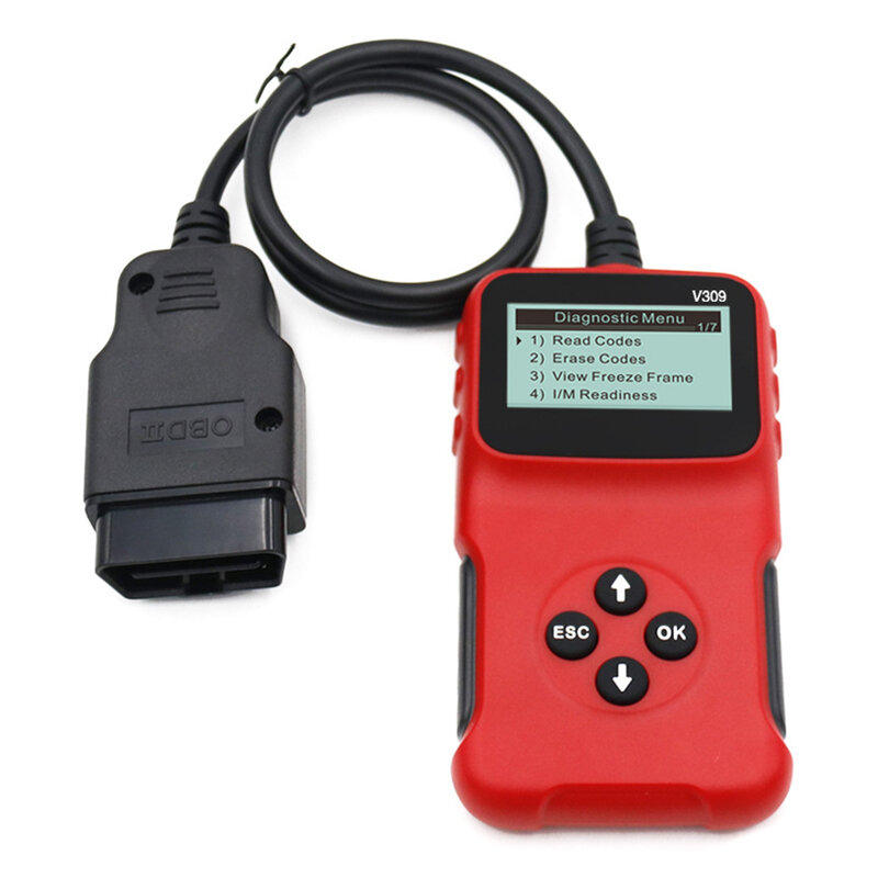 Диагностический сканер неисправностей автомобиля, V309, OBD, ELM327, инструмент для проверки
