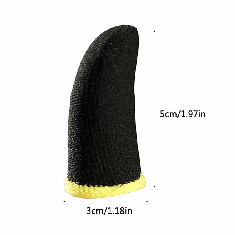 Sweat-Proof Finger Cover Carbon Fiber for King Glory Peace Game Occupation for Touch Screen Thumb Game Pad