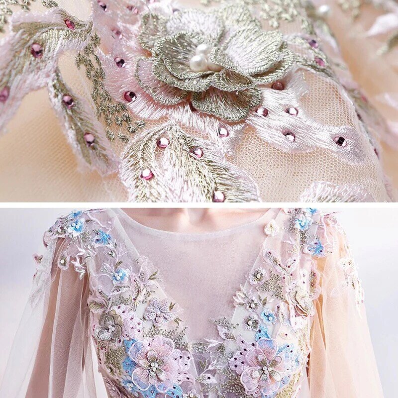 Francuskie luksusowe suknie balowe haft 2024 elegancki długi pasek na studniówkę wieczorowe sukienki dla gości na formalne okazje