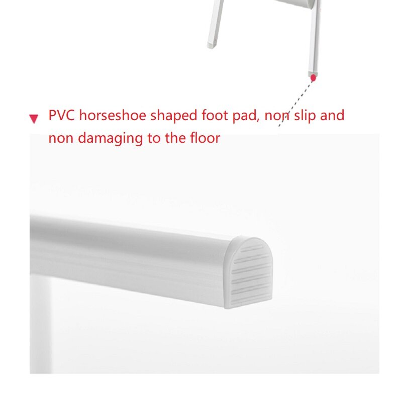 Tangga aluminium penyimpanan mudah portabel, tangga lipat lebih stabil, tangga lipat 4 langkah dua sisi aluminium