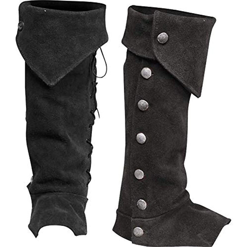 Soldado Steampunk Pirate Boot Tops, tampa dos sapatos, botas de bandagem, acessórios do traje, top covers para o festival do Dia das Bruxas